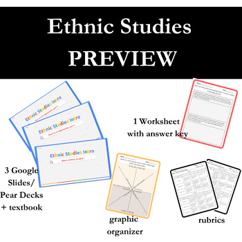 Preview of Ethnic Studies PREVIEW - Intro and the 4 I's of Oppression