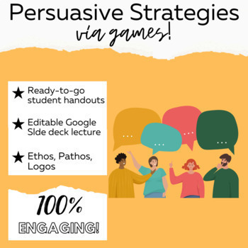 Preview of Ethos, Logos, Pathos-Persuasive Strategies-Argumentative Writing-Ad Analysis