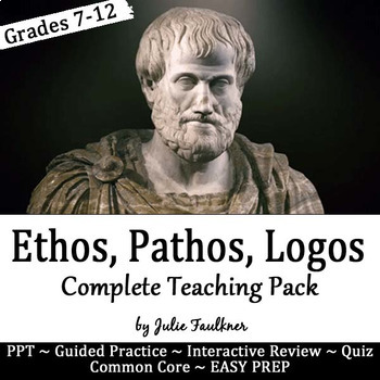 Preview of Ethos, Pathos, Logos: Persuasive/Rhetorical Appeals Lesson, Teaching Unit
