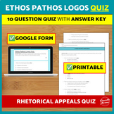 Ethos Pathos Logos Quiz Digital & Print, Ethos Pathos Logo