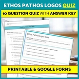 Ethos Pathos Logos Quiz, Ethos Pathos Logos Worksheet,Goog