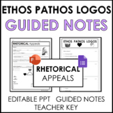 Analyze Commercials for Ethos Pathos Logos - Guided Notes,