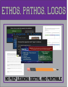 ETHOS, PATHOS & LOGOS DIGITAL ACTIVITY READING ESCAPE CHALLENGE – Presto  Plans