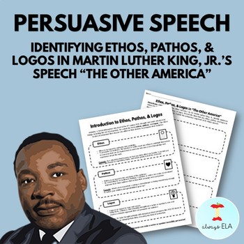 Preview of Ethos, Pathos, and Logos in Martin Luther King, Jr.'s Speech "The Other America"