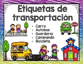 Etiquetas de transportacion - Editable Transportation Tags