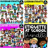 Etiquette At School Clip Art Bundle {Educlips Clipart}
