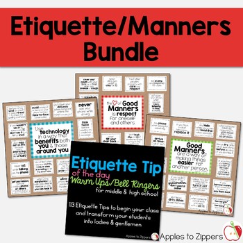Preview of Etiquette/Manners Bundle