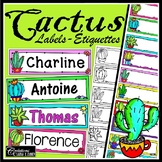 Cactus Labels - Étiquettes - Identification