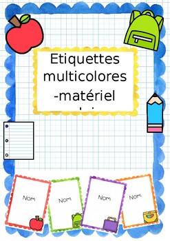 Preview of Etiquettes multicolores - Farweg Etiketten