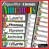 Étiquettes pour les bureaux: Ami-mots - Rentrée scolaire