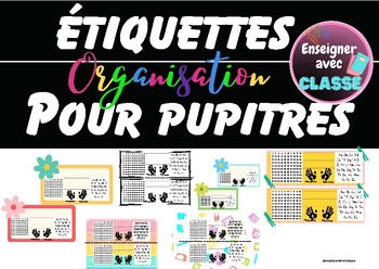 Preview of Étiquettes pour pupitres