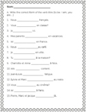 Être Verb Practice Sheet- Non-Binary Included (iel/iels) Editable