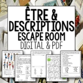 Etre and descriptions French escape room