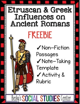 Etruscan and Greek Influences on Ancient Romans - FREEBIE