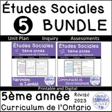 2023 Ontario Etudes Sociales Gr 5 Social Studies BUNDLE   
