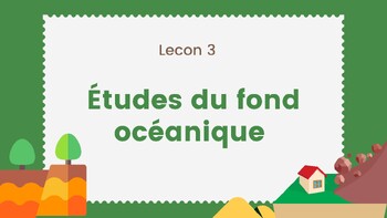 Preview of Études du fond océanique: BC Curriculum- 8e année