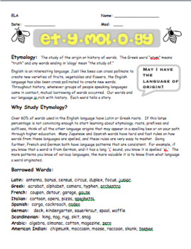 word origin for homework