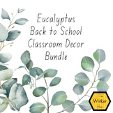 Eucalyptus Back to School Classroom Decor Bundle