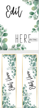 Preview of Eucalyptus Binder cover and spine labels