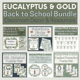 Eucalyptus & Gold Back to School Bundle of Classroom Decor