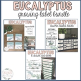 Eucalyptus Labels | Growing Bundle | Editable