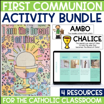 Preview of Eucharist & First Communion Activity Bundle | Catholic