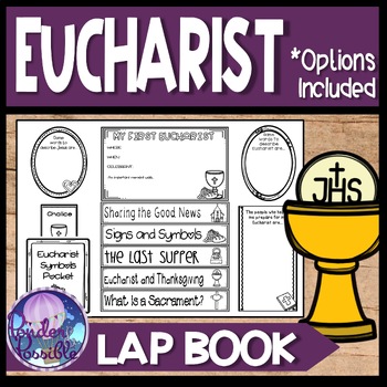 Preview of Sacrament of Eucharist {First Communion} Interactive Lapbook / Flipbook