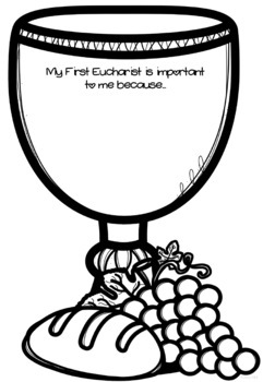 Eucharist First Communion Poster & Worksheets by Ponder and Possible