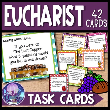 Preview of Eucharist {First Communion} Task Cards