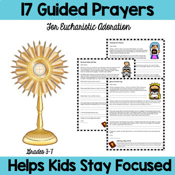 Preview of Eucharistic Adoration Prayers for Kids: Guided Prayer Reflections