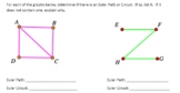 Euler & Hamilton Paths & Circuits PowerPoint Lesson, Guide