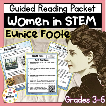 Preview of Eunice Foote || Women in STEM || Guided Reading Comprehension || Text & Qs