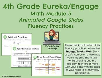 Preview of Eureka 4th Grade - Engage Math Module 5 Google Slides Fluency Practices