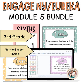 Preview of Eureka/Engage NY Grade 3 Module 5 Visual Bundle | Gentle Garden