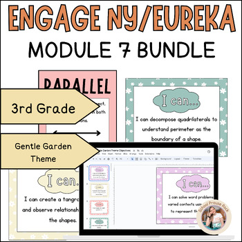 Preview of Eureka/Engage NY Grade 3 Module 7 Visual Bundle | Gentle Garden