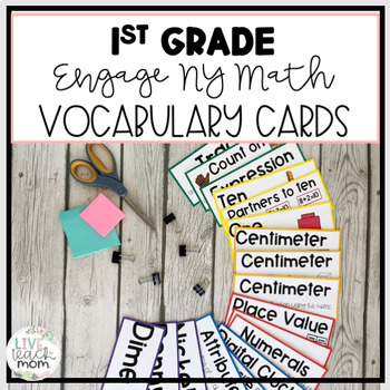 Preview of Math 1st Grade Word Wall Cards [Aligned to Eureka/ Engage NY]