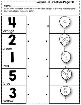 Eureka (Engage NY) Math Kindergarten Module 1 Topic C Lessons 7-11