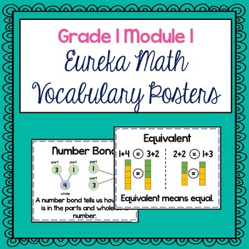 Preview of Eureka (EngageNY) Grade 1 Module 1 Vocabulary