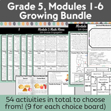 Eureka/EngageNY Grade 5 Modules 1-6 Choice Board Bundle- G