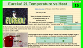 Eureka Episode 21 Temperature vs Heat - Self-Grading Google Sheet