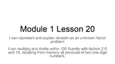 Eureka Grade 3 Module 1 Lesson 20