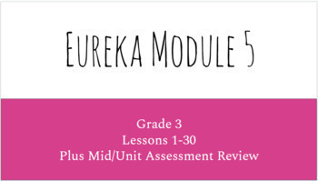 Preview of Eureka Grade 3 Module 5 Lessons