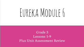 Preview of Eureka Grade 3 Module 6 Lessons