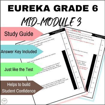 Preview of Eureka Grade 6 Mid-Module 3 Study Guide or Review
