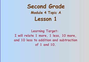 Preview of Eureka Math 2nd Grade Module 4 Lesson 1 ActivInspire Chart