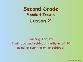 Preview of Eureka Math 2nd Grade Module 4 Lesson 2 ActivInspire Chart