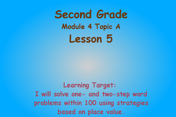 Preview of Eureka Math 2nd Grade Module 4 Lesson 5 ActivInspire Chart