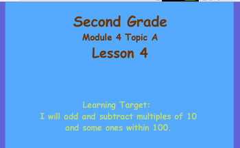 Preview of Eureka Math 2nd Grade Module 4 Lesson 4 ActivInspire Chart