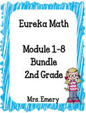 Eureka Math 2nd Grade Student Sheets Bundle - Modules 1-8