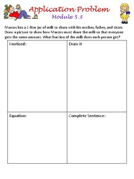 Eureka Math 3rd Grade Module 5 Application Problem by Hong Su | TPT